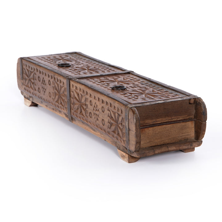 Found Carved Box - Reclaimed Natural
