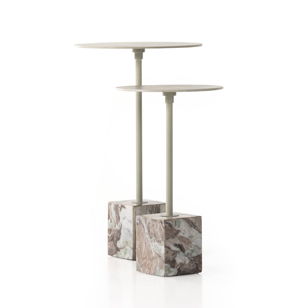 Ioana End Table - Set of 2 - Textured Matte White