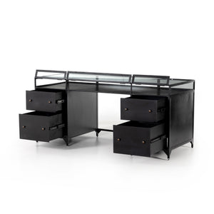 Shadow Box Executive Desk - Black