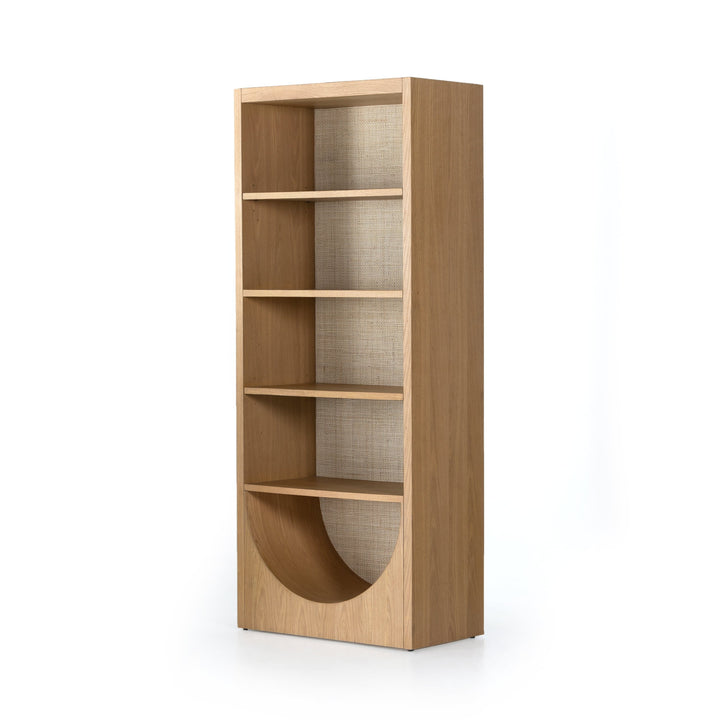 Devyn Bookcase - Honey Oak Veneer