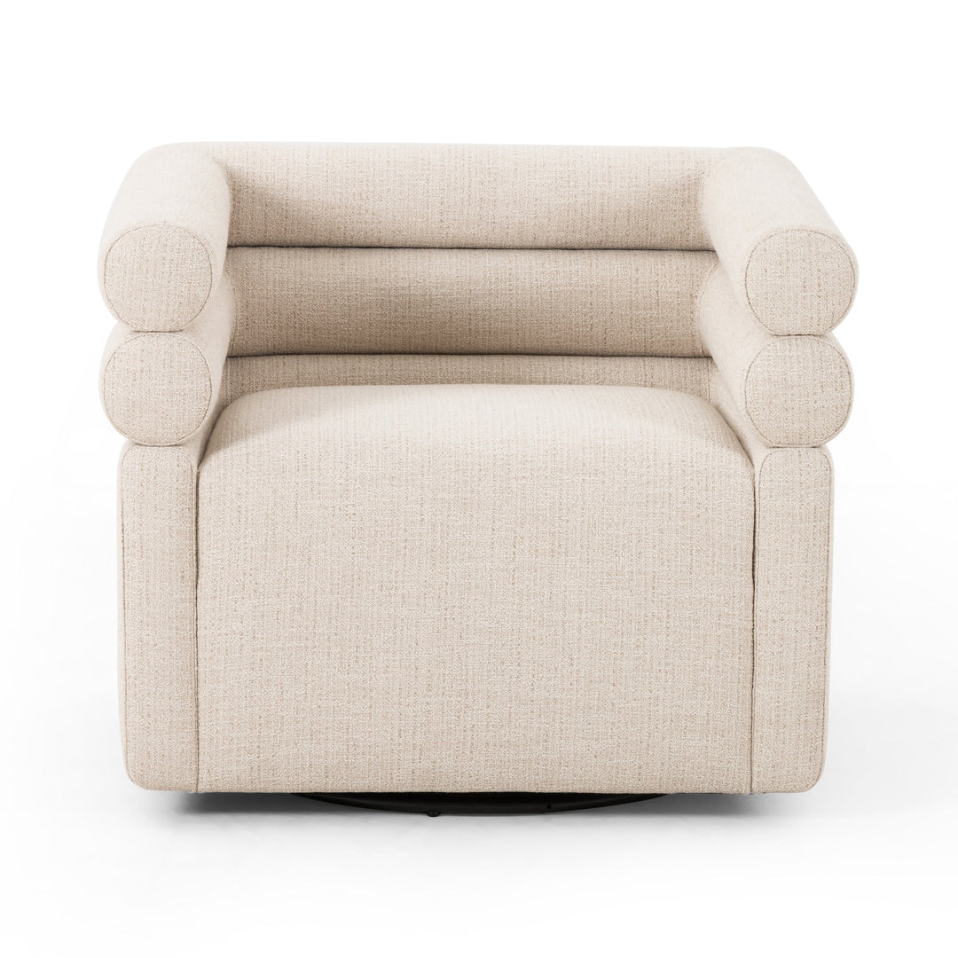 Evaness Swivel Chair - Hampton Cream