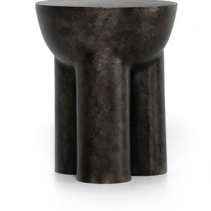 Chandler End Table - Raw Black