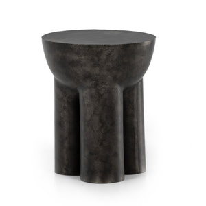 Chandler End Table - Raw Black