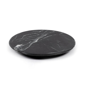 Marble Lazy Susan - Polished Black Marble