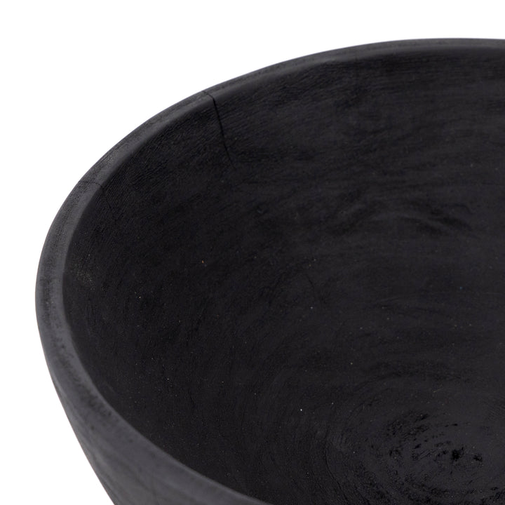 Proteus Pedestal Bowl - Carbonized Black
