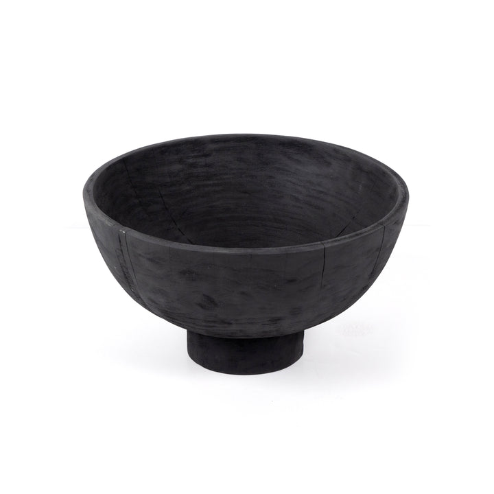 Proteus Pedestal Bowl - Carbonized Black