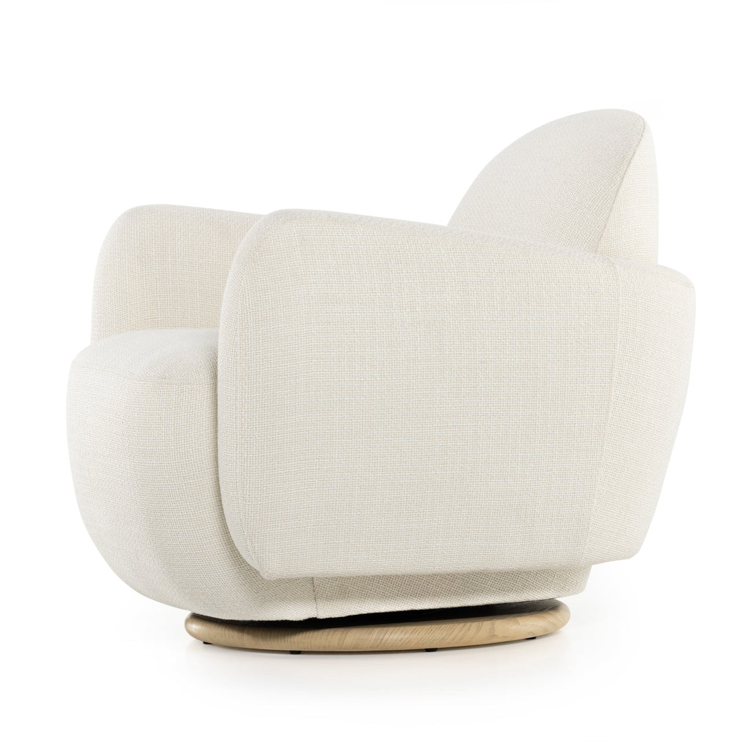 Emanuel Swivel Chair - Gibson White