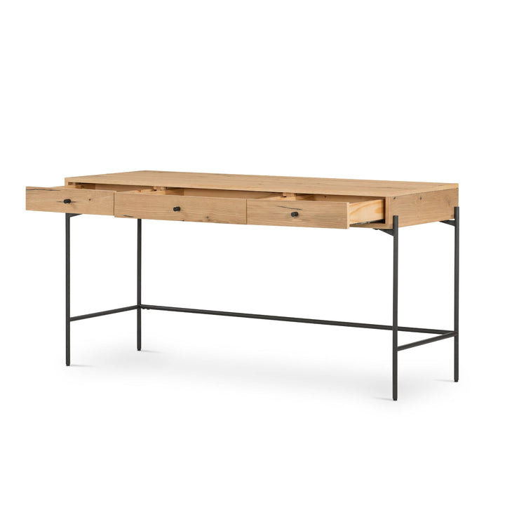 Ethan Modular Desk - Light Oak Resin