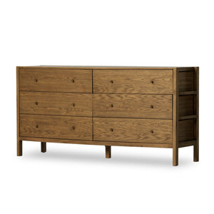 Jeryn 6 Drawer Dresser - Tawny Oak