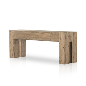 Alonzo Console Table - Rustic Wormwood Oak