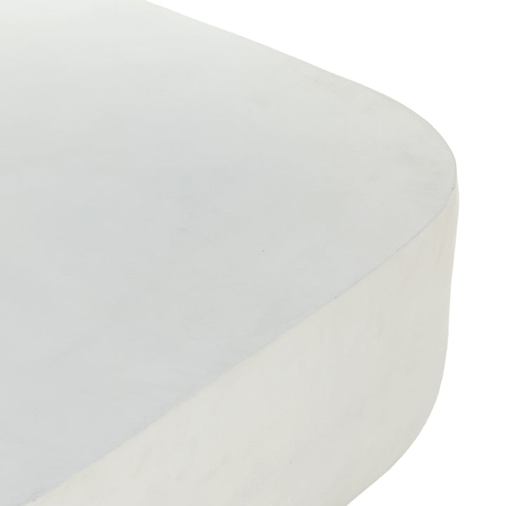 Vasile Square Outdoor Coffee Table - White