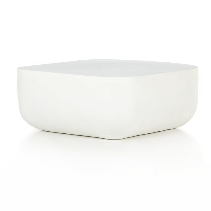 Vasile Square Outdoor Coffee Table - White