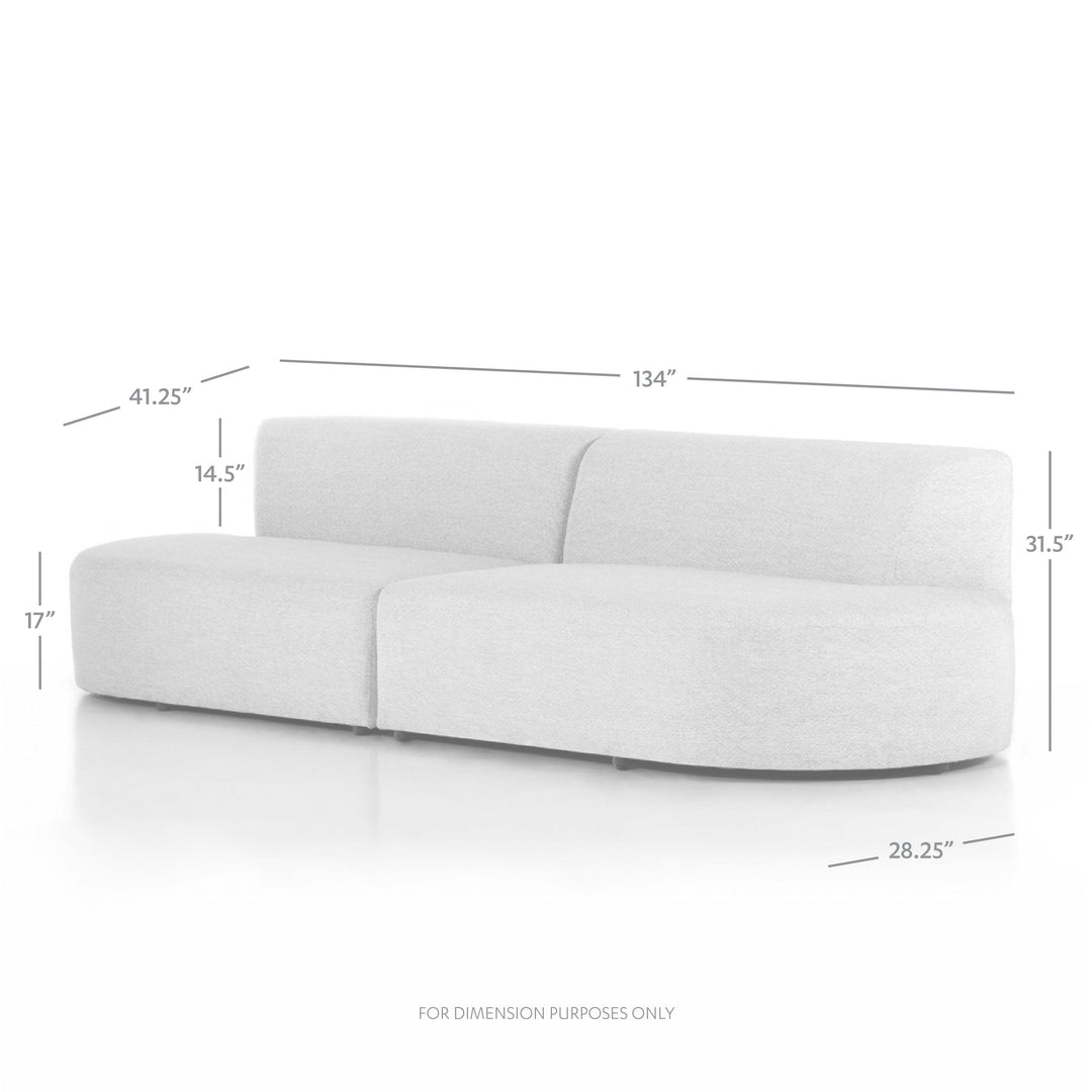 Olie Outdoor 2 Piece Sectional - Faye Sand