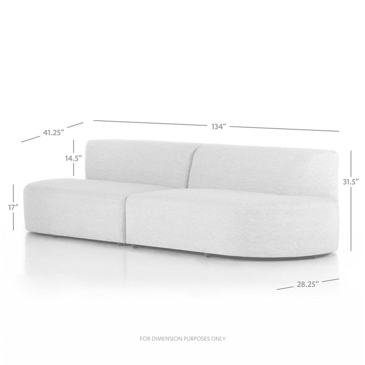Olie Outdoor 2 Piece Sectional - Faye Sand