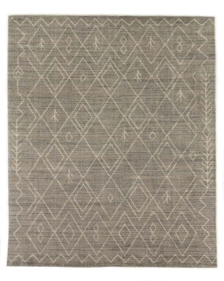 Juliet Moroccan Hand-Knotted Rug-Grey - Available in 3 Sizes