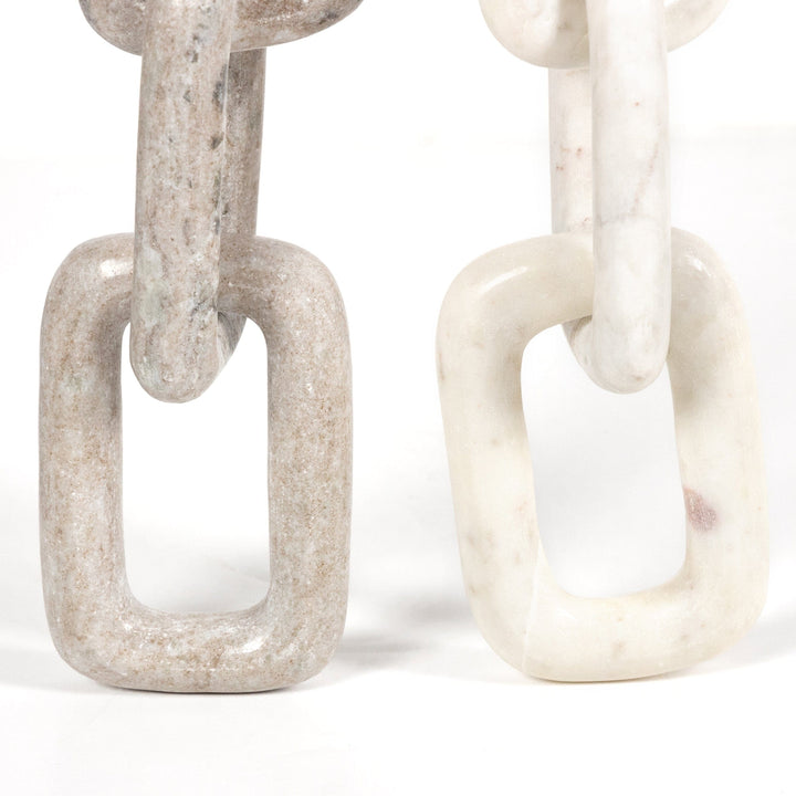 Marble Chain - Creamy Taupe Marble