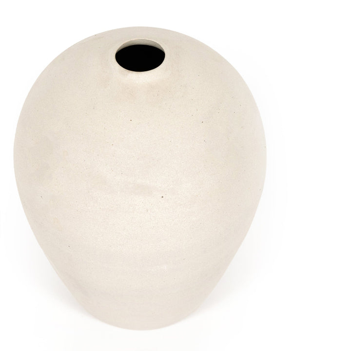 Tybalt Vase - Cream Matte Ceramic