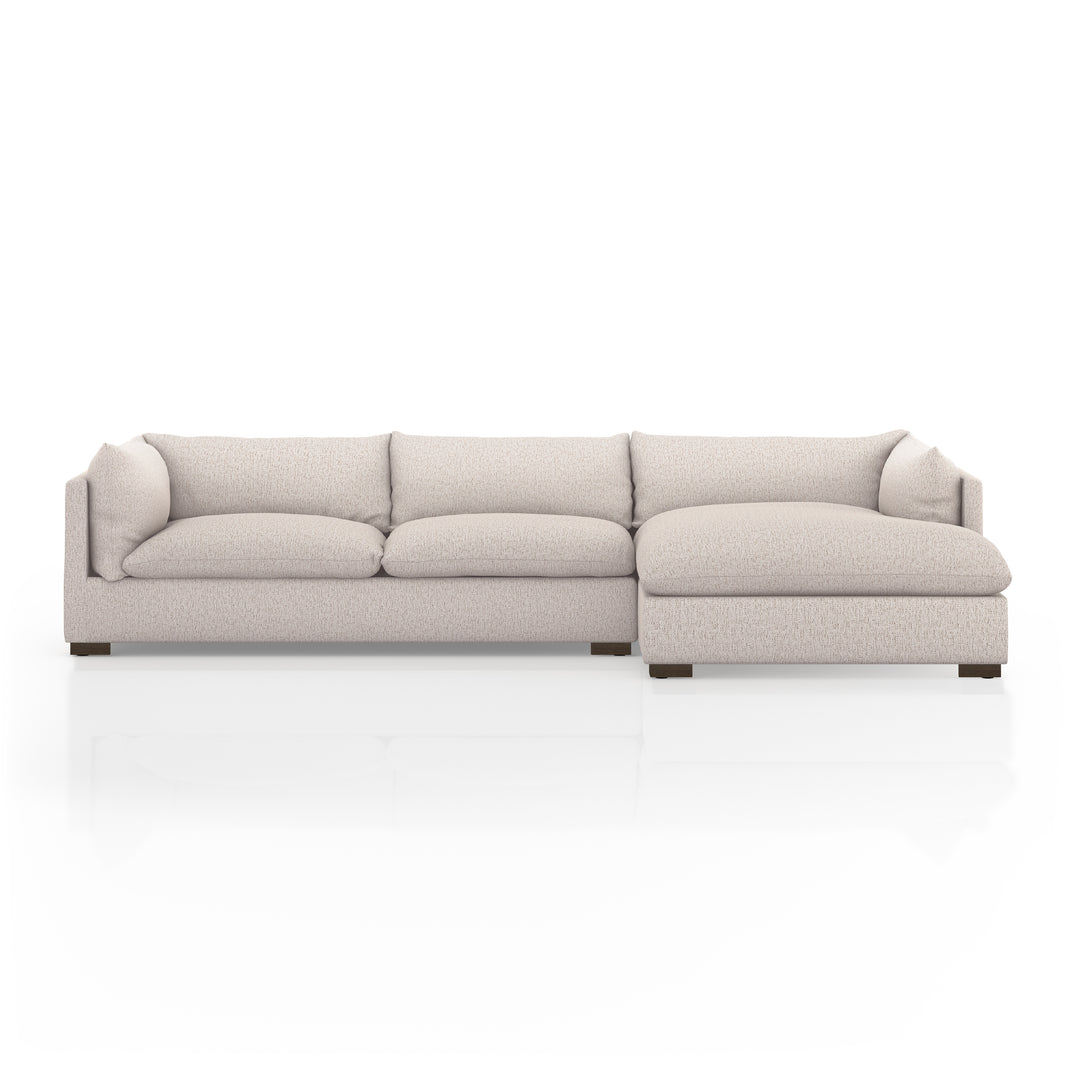 Hortensio 2 Pc Right Arm Facing Sectional - Bayside Pebble - Available in 2 Sizes