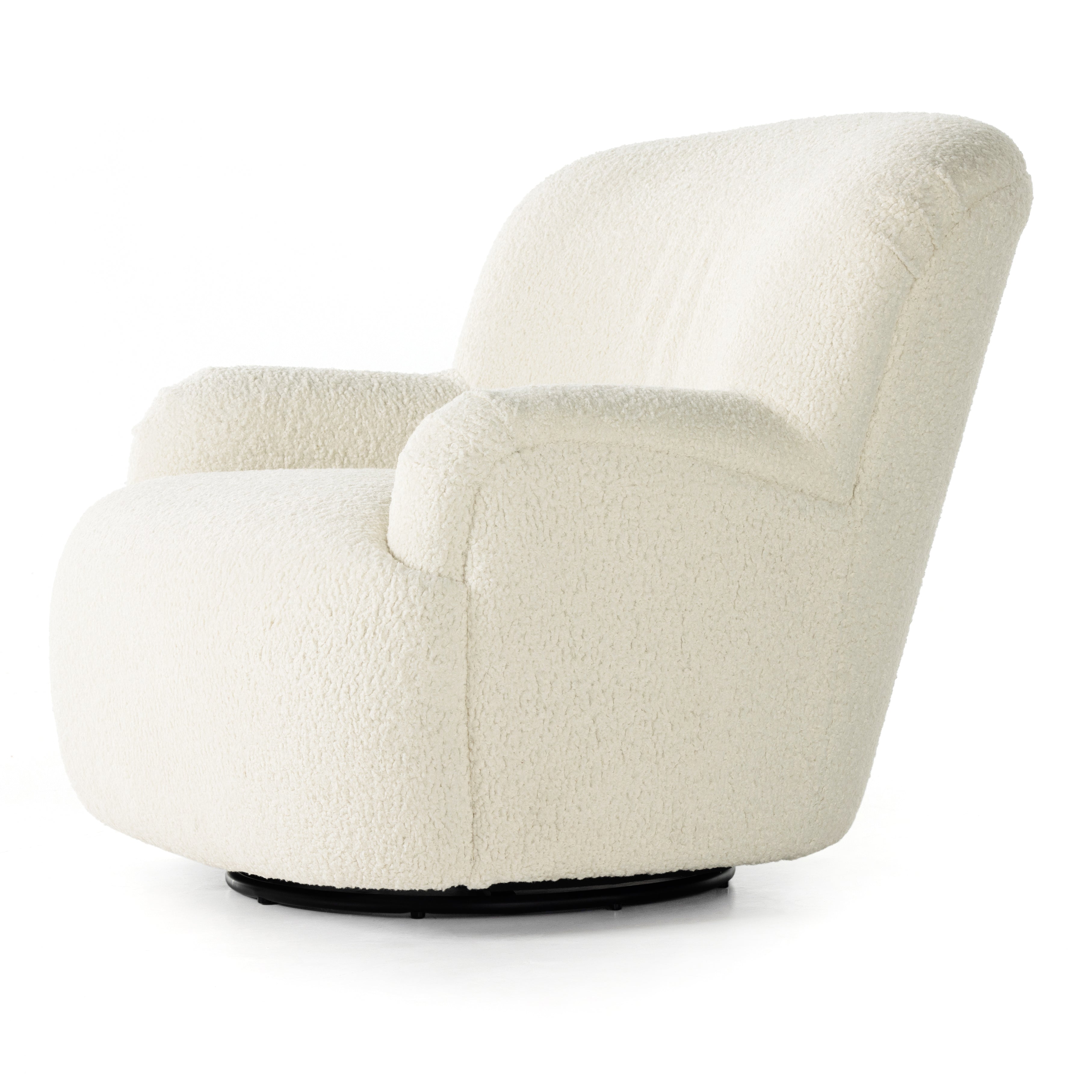 Ethan Swivel Chair Sheepskin Natural