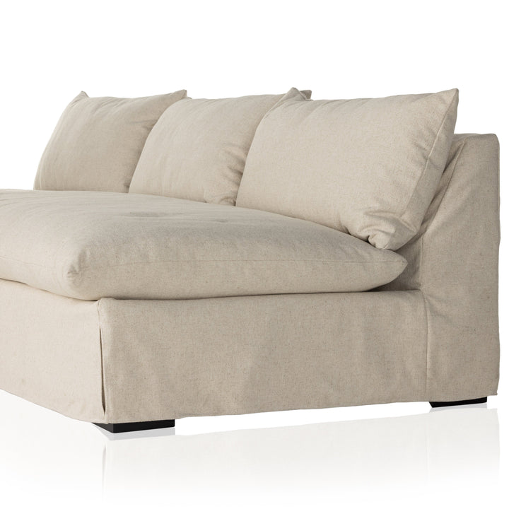 Olsen Slipcover Armless Sofa - Available in 2 Colors & 2 Sizes