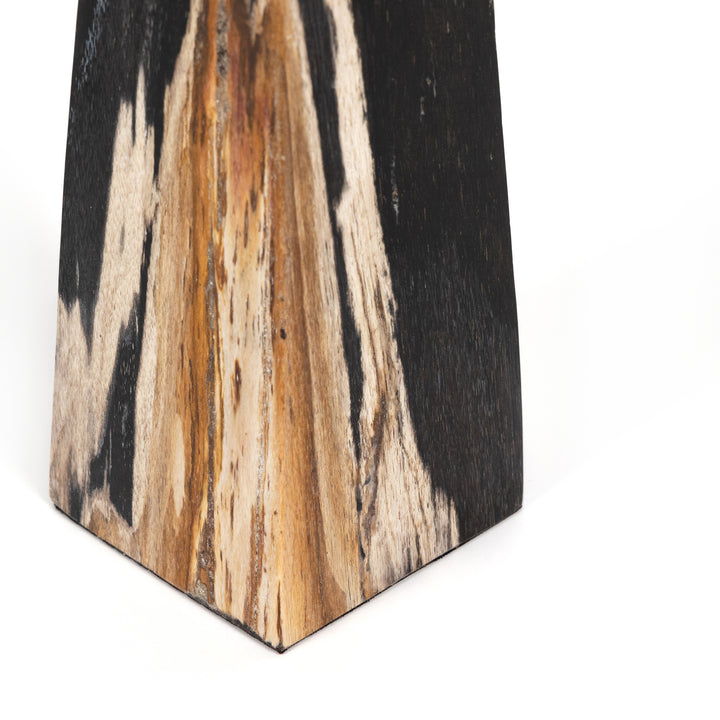 Petrified Wood Obelisk - Dark Petrified