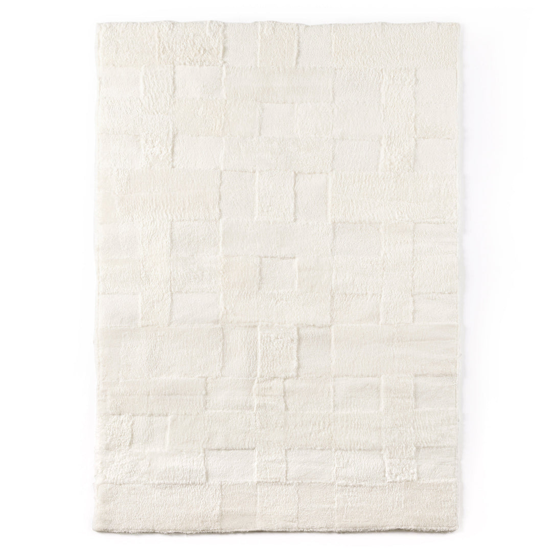 Patchwork Shearling Rug-Cream Shorn - Available in 3 Sizes