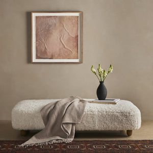 Genivieve Rectangle Ottoman - Andes Natural