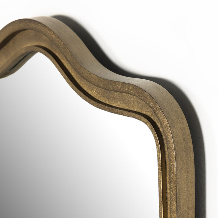 Clifford Mirror - Raw Antique Brass Iron