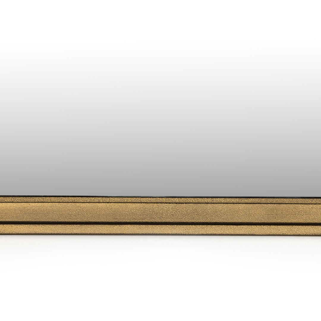 Clifford Mirror - Raw Antique Brass Iron