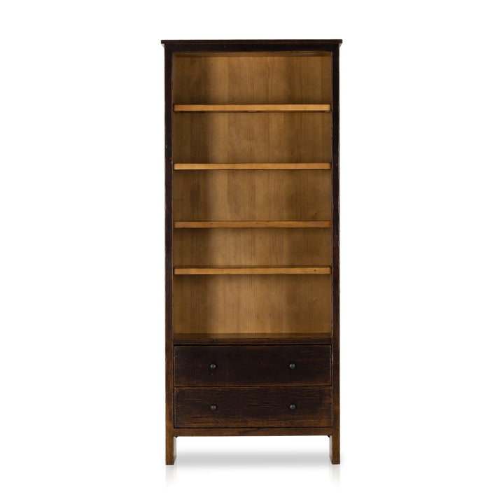 Haverty Shaker Style Distressed Birch Bookcase