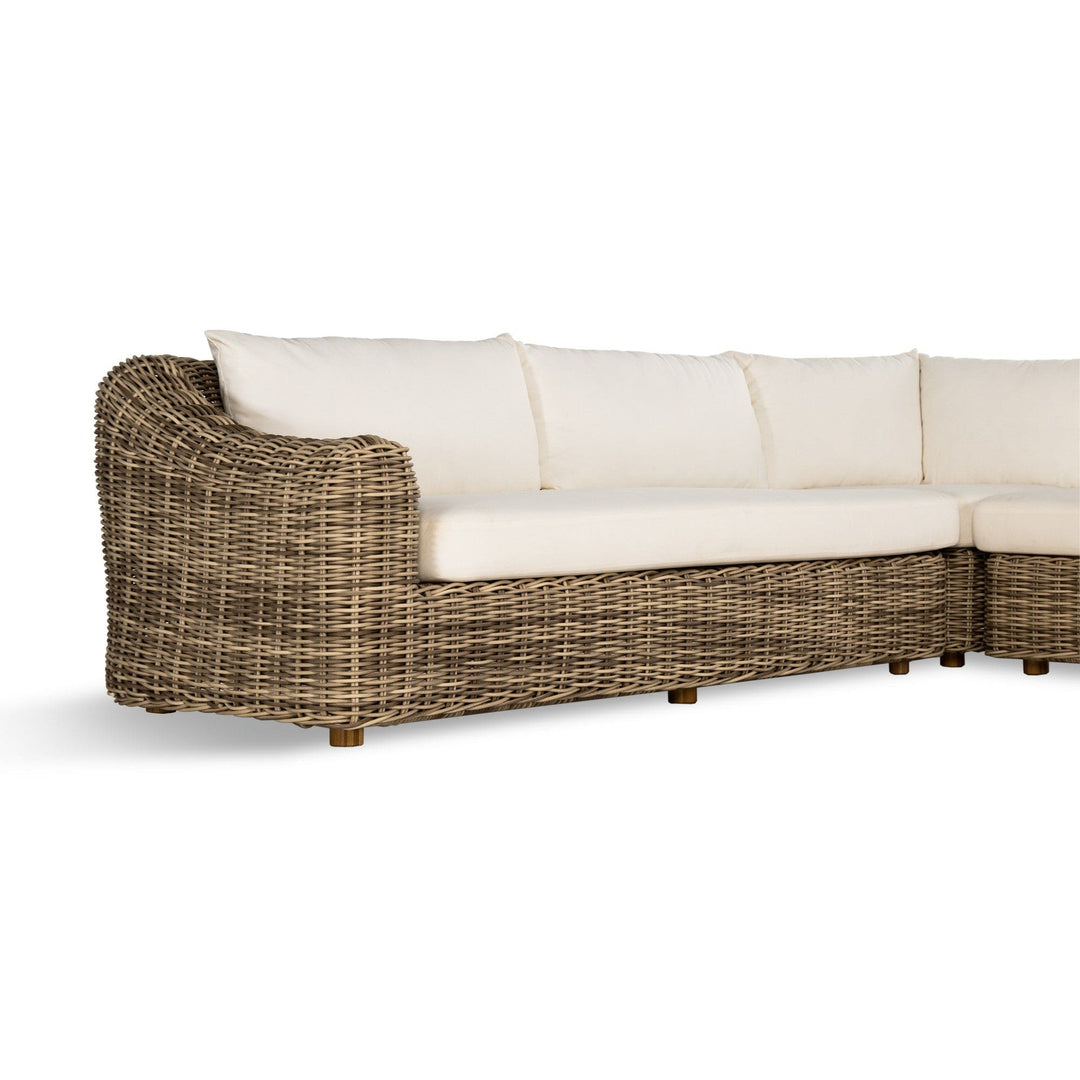 Madelein Outdoor 3 Piece Sectional - Natural