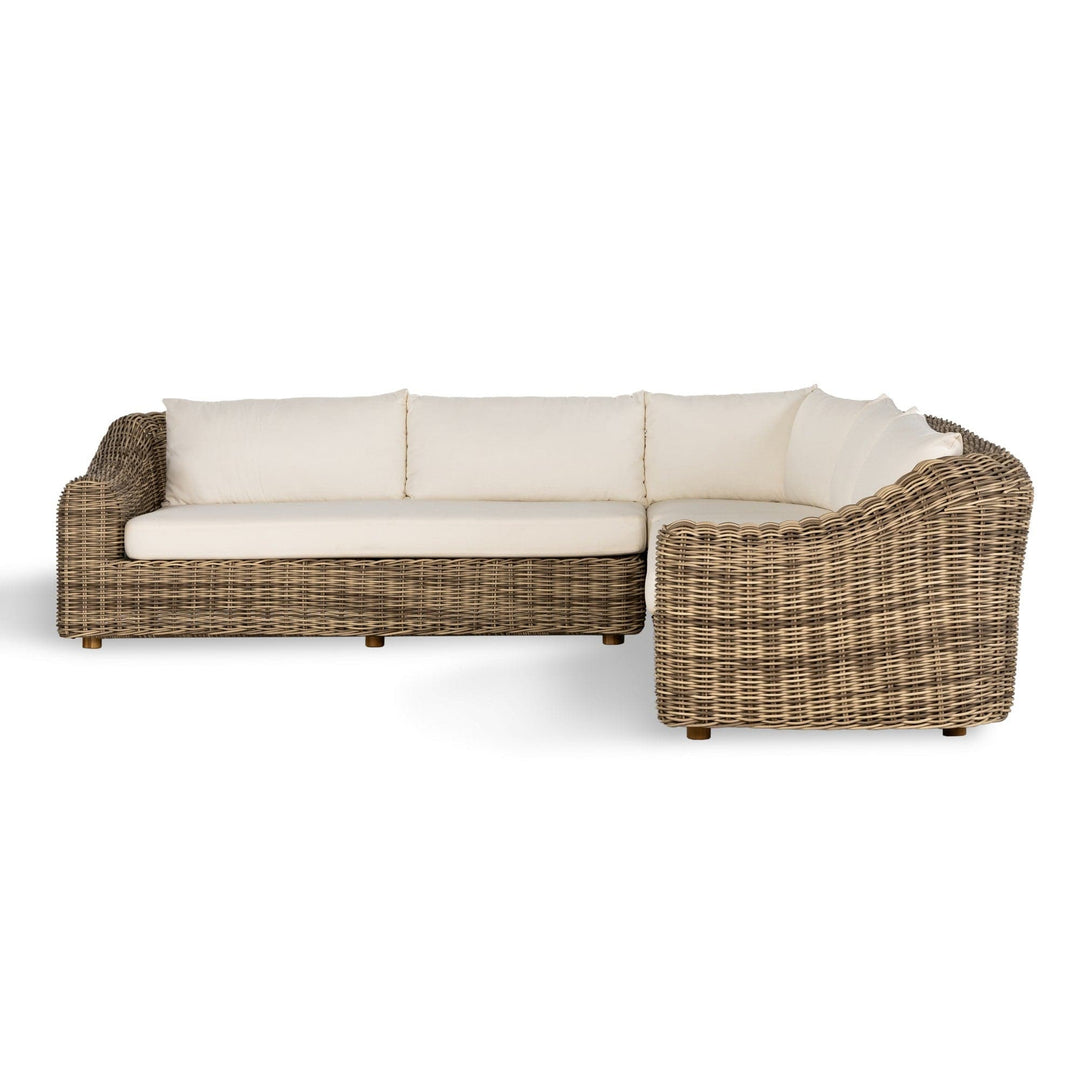 Madelein Outdoor 3 Piece Sectional - Natural