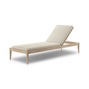 Skylar Outdoor Chaise Lounge - Brown - Fiqa Cream