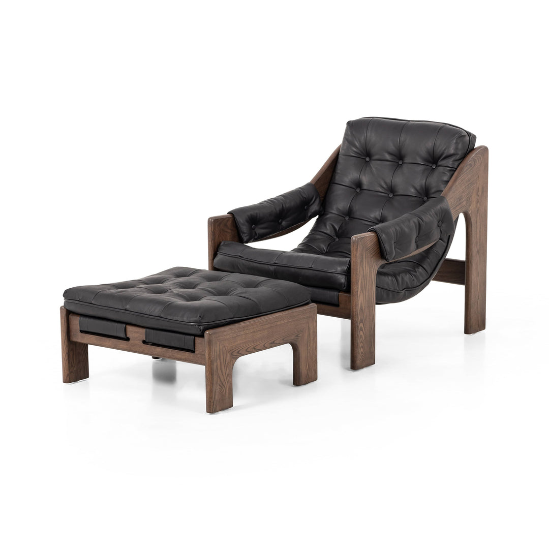 Roberto Chair With Ottoman - Available in 2 Colors