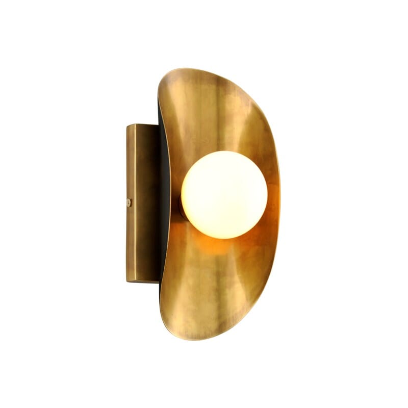 Corbett Corbett Hopper 1 Light Wall Sconce - Vintage Brass Bronze Accents 271-11