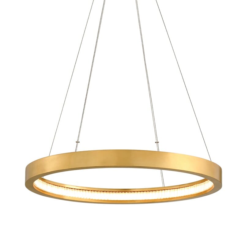 Corbett Corbett Jasmine 1 Light Pendant - Available in 2 Colors & 7 Sizes Gold Leaf / 2.25"h x 28"dia 284-41