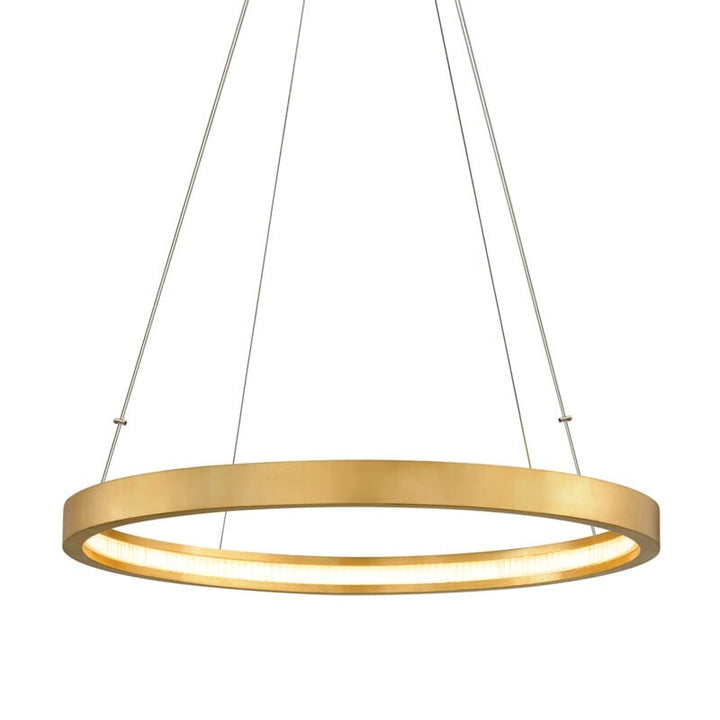Corbett Corbett Jasmine 1 Light Pendant - Available in 2 Colors & 7 Sizes Gold Leaf / 2.5"h x 36"dia 284-42