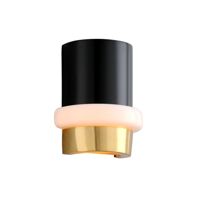 Corbett Corbett Beckenham 1 Light Wall Sconce - Available in 2 Colors Vintage Polished Brass And Black 299-11