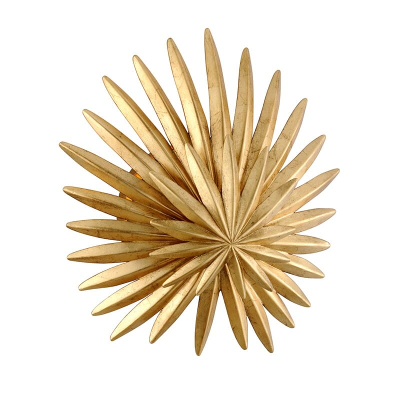 Corbett Corbett Savvy 1 Light Wall Sconce - Available in 2 Colors Vintage Gold Leaf 309-11