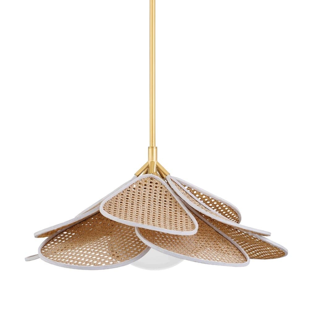 Hudson Valley Lighting Hudson Valley Lighting Florina 1 Light Pendant - Aged Brass - Available in 2 Sizes 13.5"h x 28"dia 3128-AGB