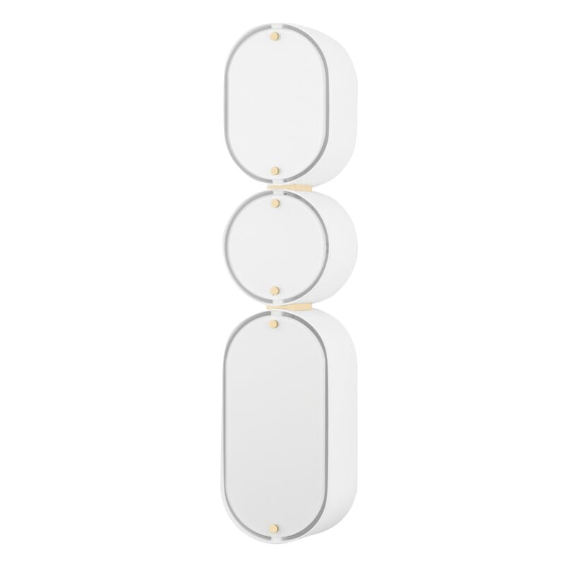 Corbett Corbett Opal 3 Light Wall Sconce - Available in 2 Colors Soft White/Vintage Brass 393-03-SWH/VB
