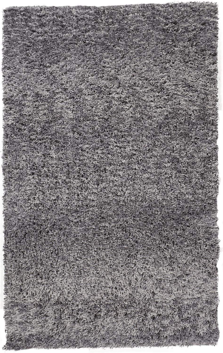 Feizy Feizy Stoneleigh Stonewashed Mélange Shag Area Rug - Steel Gray 4' x 6' 3998830FGRY000C00
