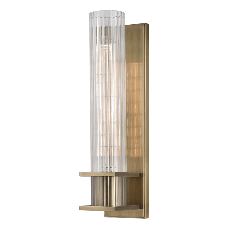 Hudson Valley Lighting Hudson Valley Lighting Sperry Sconce - Aged Brass & Clear 1001-AGB