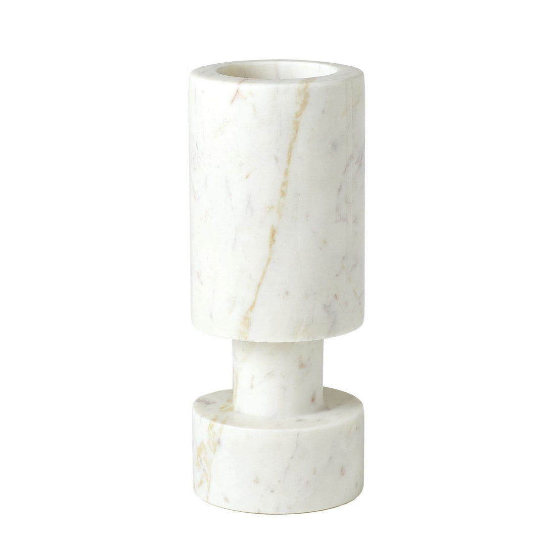 Global Views Global Views Luc Vase in White Marble FDS9.90027