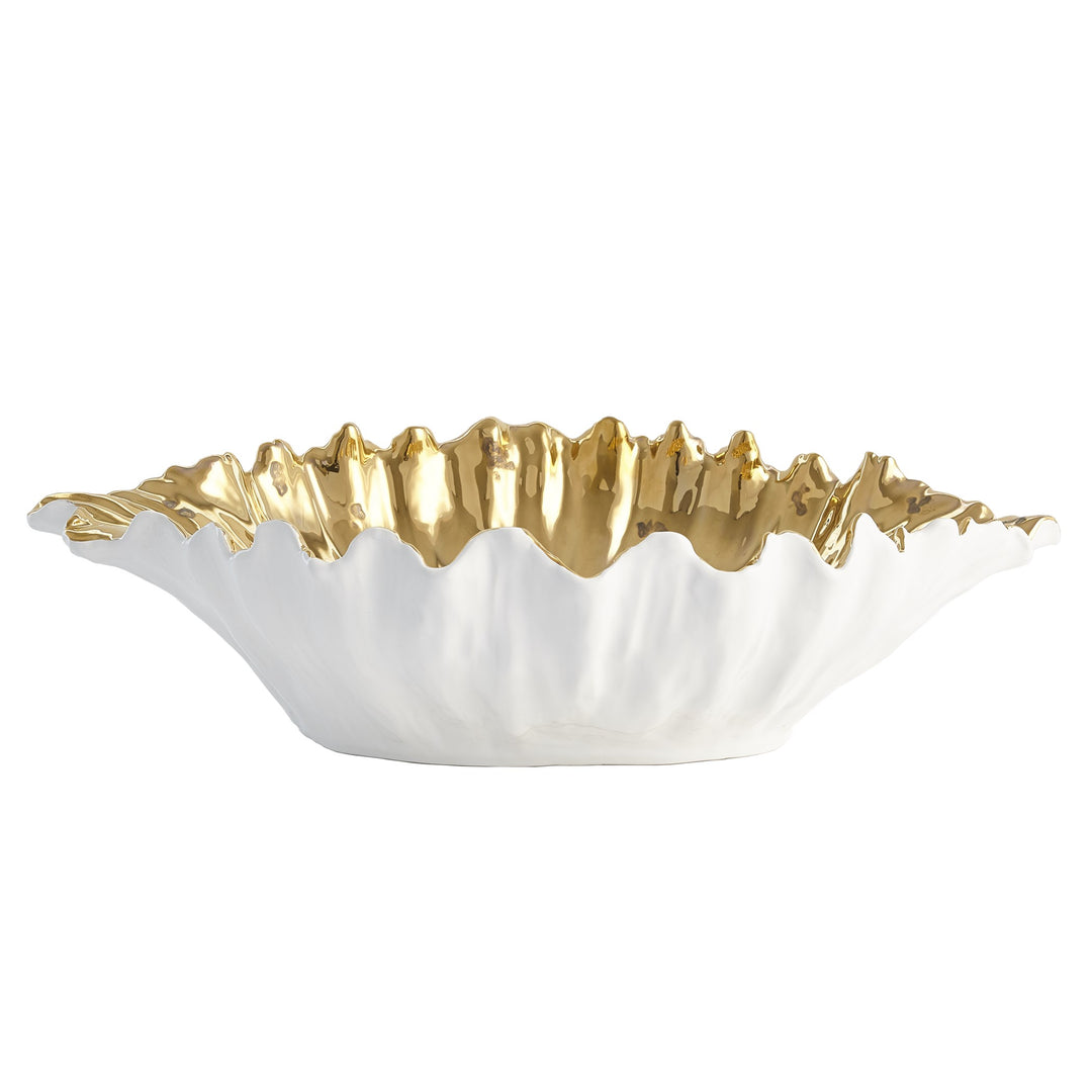 Organic Wave Oval Bowl - Available in 2 Colors & 2 Sizes