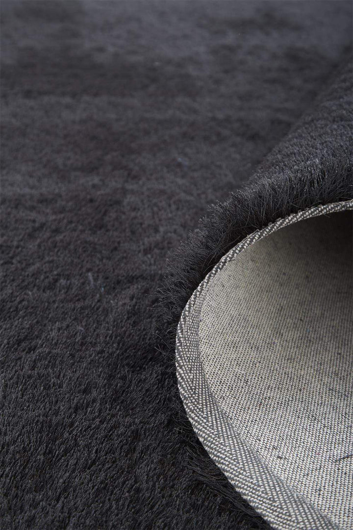 Feizy Feizy Indochine Plush Shag Rug - Available in 7 Sizes - Metallic Sheen Noir Black