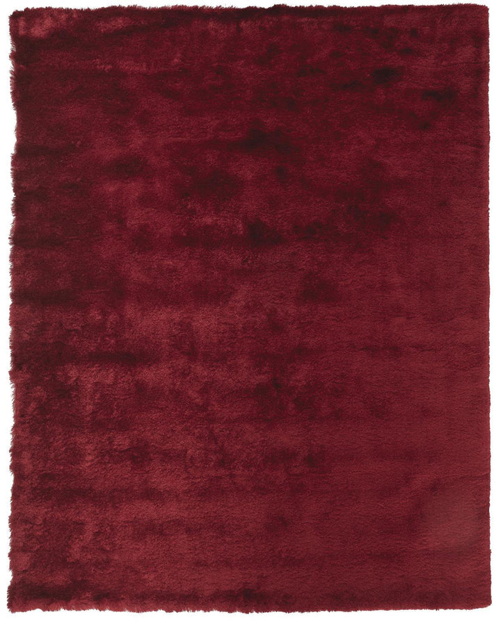 Feizy Feizy Indochine Plush Shag Rug - Available in 7 Sizes - Metallic Sheen Cranberry Red 2' x 3'-4" 4944550FCBY000A25