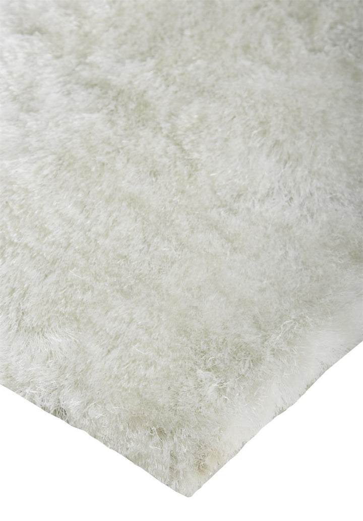 Feizy Feizy Indochine Plush Shag Rug - Available in 7 Sizes - Metallic Sheen Bright White