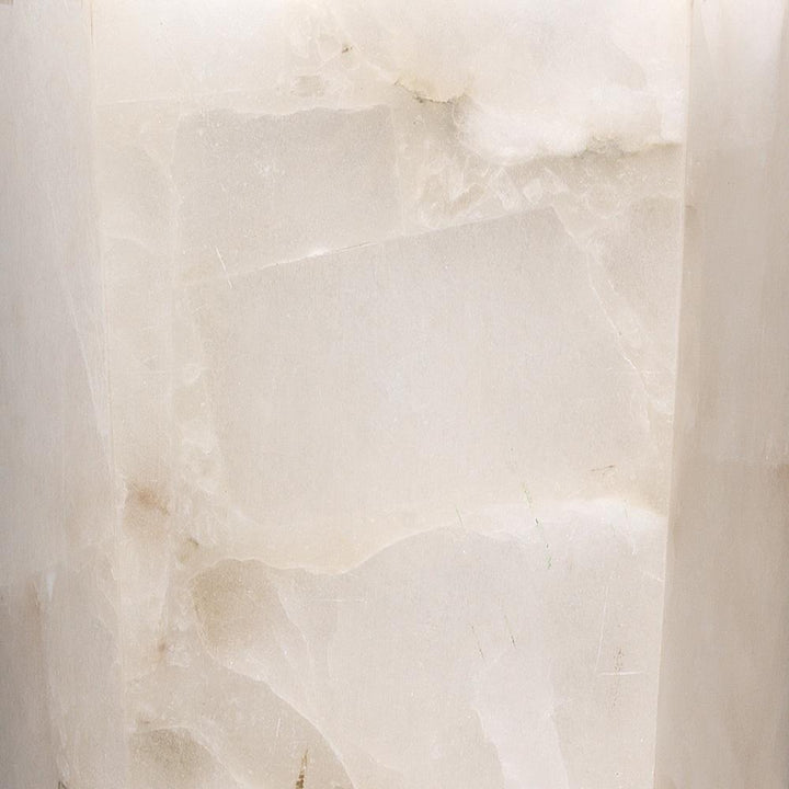 Jamie Young Jamie Young Borealis Tall Hexagon Wall Sconce in Alabaster 4BORE-TLAL