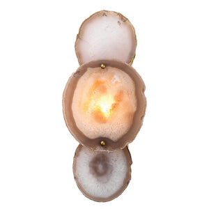 Jamie Young Jamie Young Trinity Wall Sconce in Pale Lavender Agate 4TRIN-SCLV